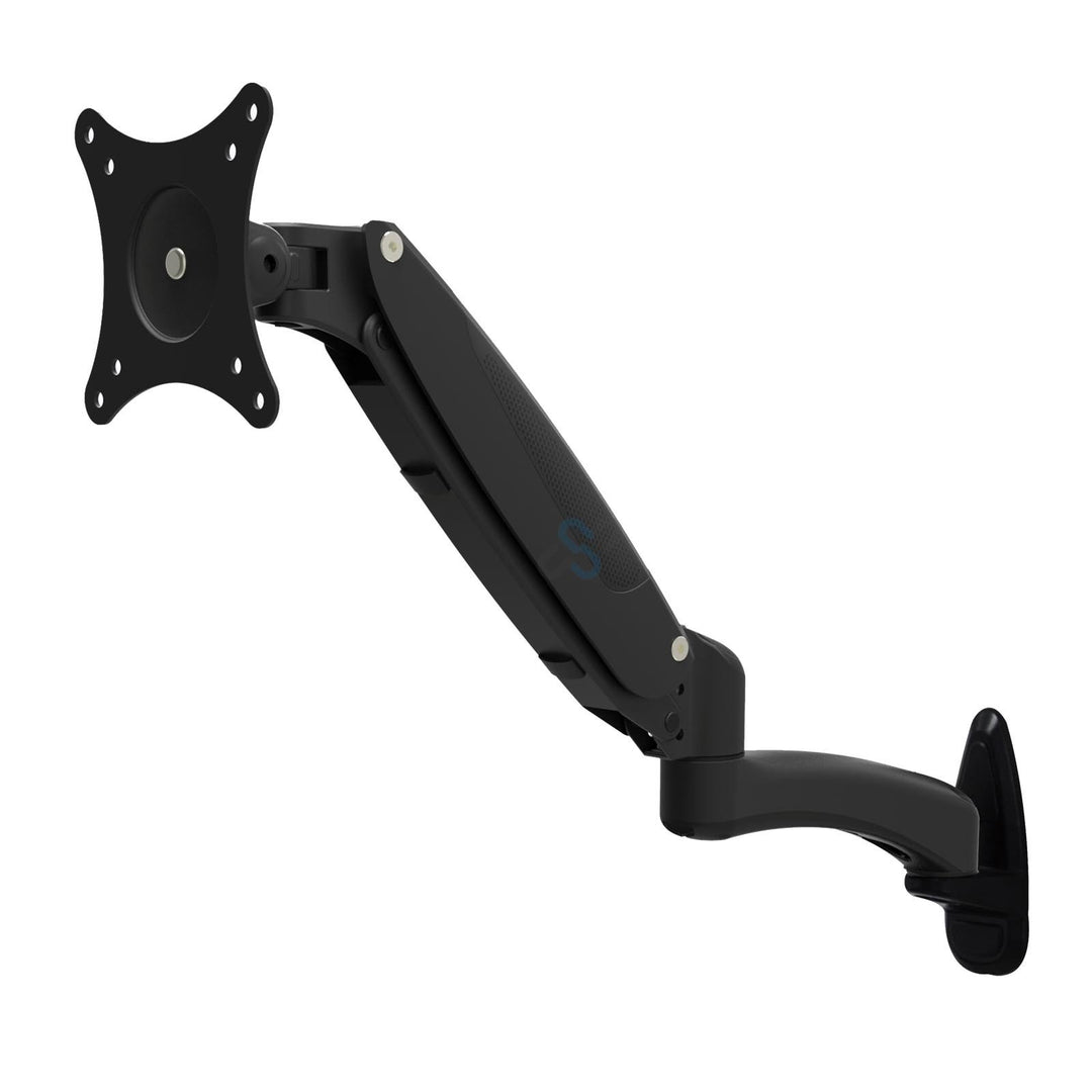 HFTEK - Monitor TV Wand Halterung Halter - mit Gasdruckfeder bis 8 kg belastbar - Wandhalterung für