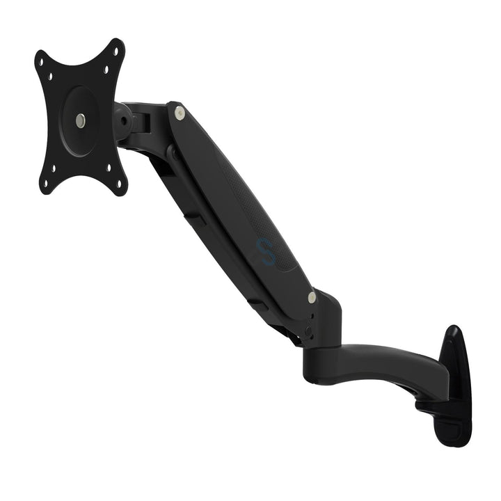 HFTEK - Monitor TV Wand Halterung Halter - mit Gasdruckfeder bis 8 kg belastbar - Wandhalterung für