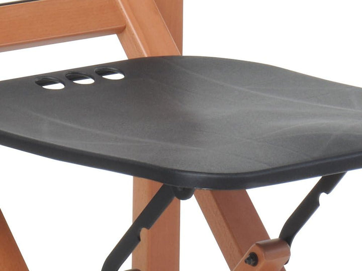 Foppapedretti Klappbarer Trägerstuhl, Buchenholz, Kunststoff, Eisen, OneSize