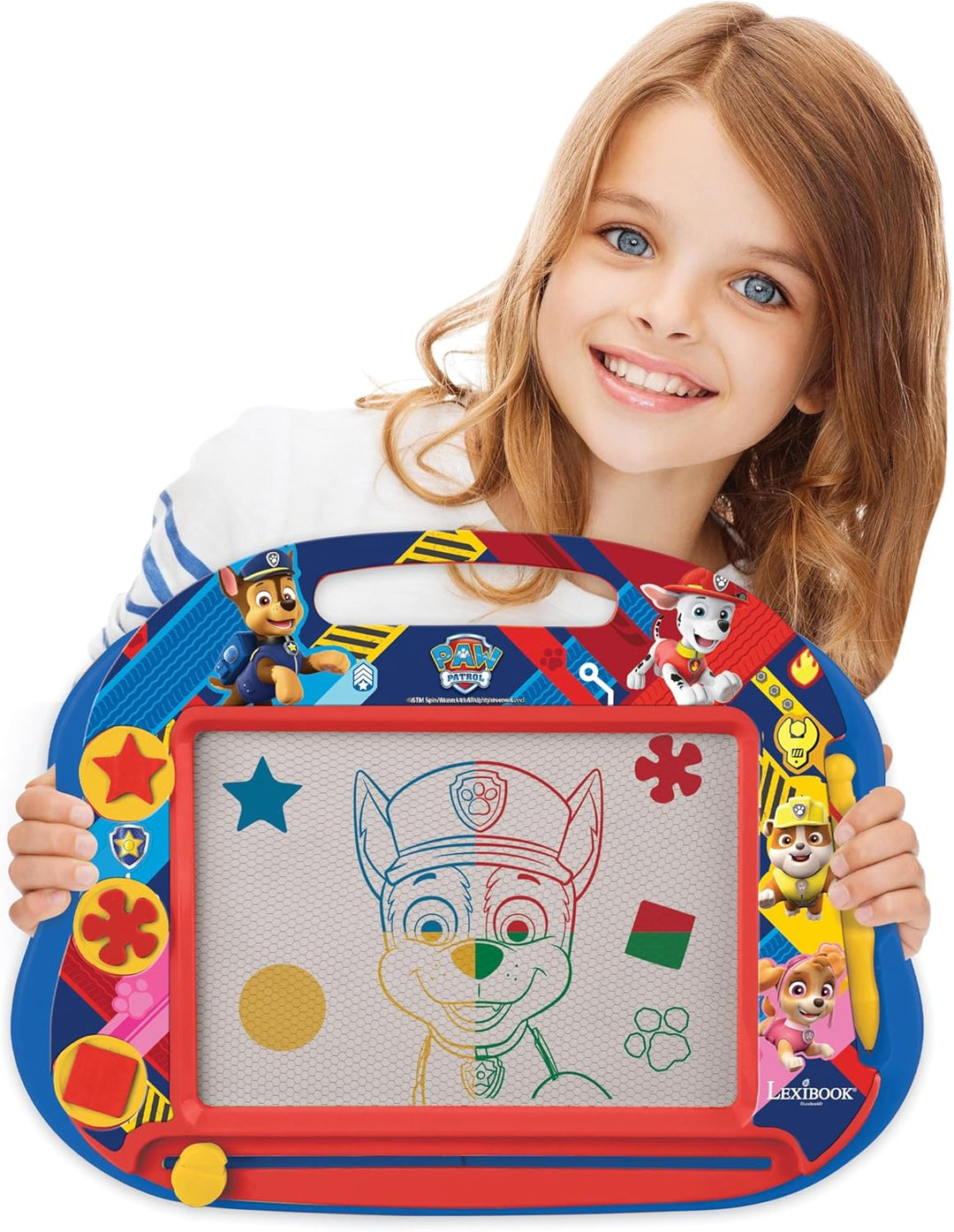 Lexibook Paw Patrol Magische magnetische Helfer auf vier Pfoten Zeichentafel, Magnettafel für Kinder