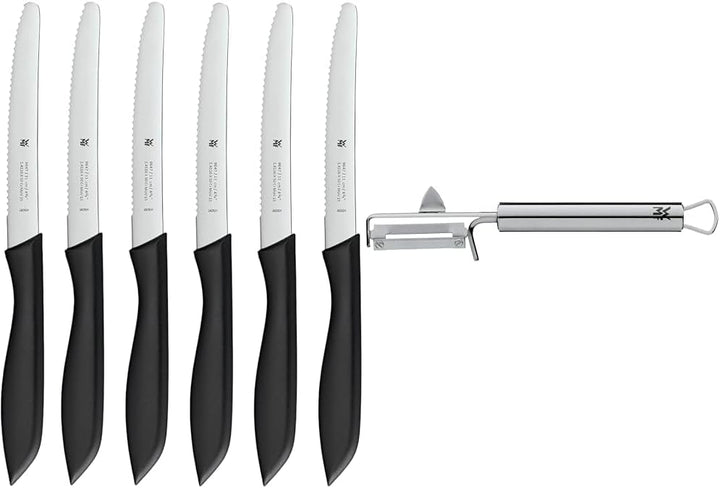 WMF Classic Line Frühstücksmesser Set 6-teilig, 23 cm & Profi Plus Kartoffelschäler Pendelklinge 19