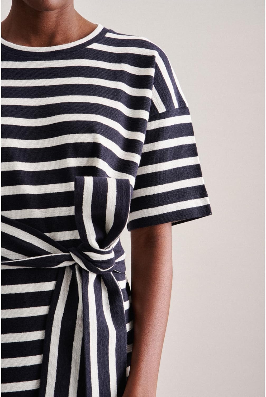 Seidensticker Damen Regular Fit Blusenkleid Kurzarm Kleid 34 Dunkelblau, 34 Dunkelblau