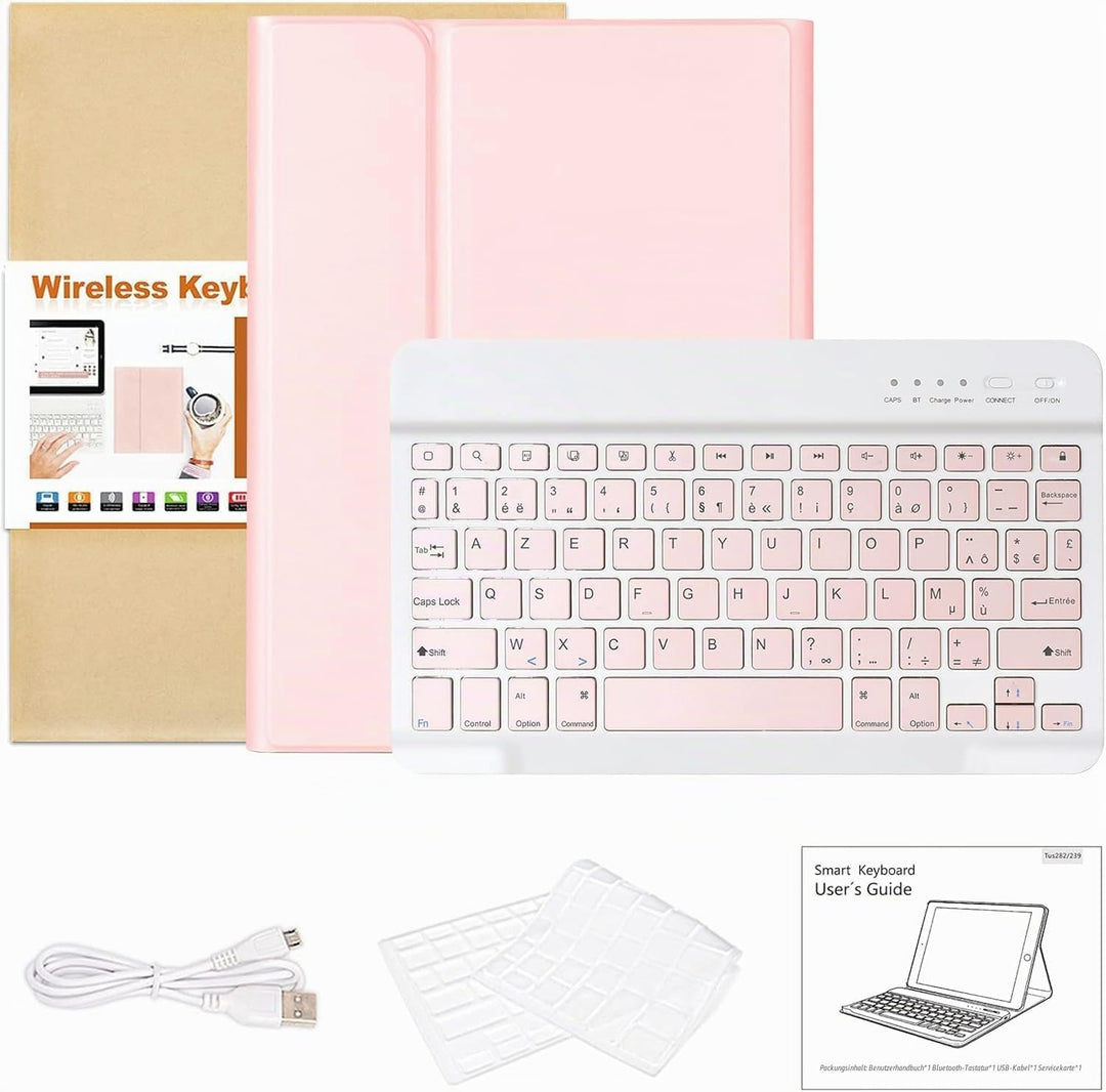 CC Store Hülle mit Tastatur für iPad Air 11 Zoll M3 2025/M2 2024,iPad Air 5/4 10.9 Zoll, ipad Pro 11