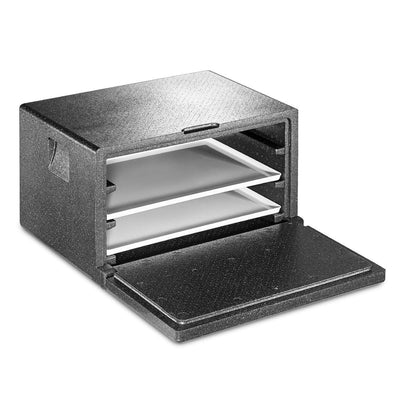 thermohauser EPP-Thermobox Combi Junior Universal Quer schwarz, mit Fronteinschub,68,0x49,0x40,5cm,4