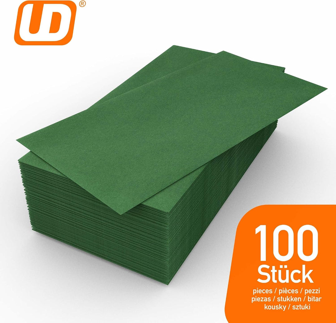 Briefumschläge DIN lang ohne Fenster (100 Stück), selbstklebend - Brief Umschläge 22 x 11 cm - Sicht