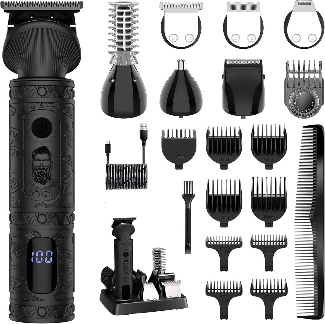Surker Haarschneidemaschine Set Profi Haarschneider Herren Präzisionstrimmer Barttrimmer Bartschneid
