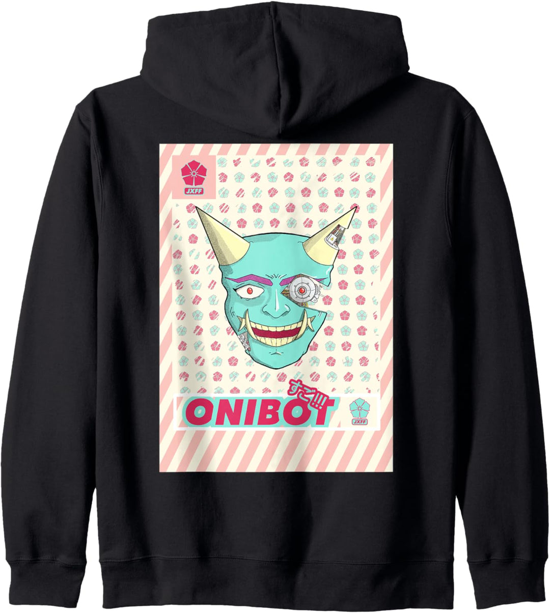 Onibot demon mask Kapuzenjacke