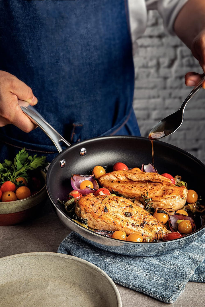 Tramontina Antihaft Bratpfanne GRANO, 18/10-Stahl, Antihaftbeschichtung, 1,2 Liter, 20 cm Mit Antiha