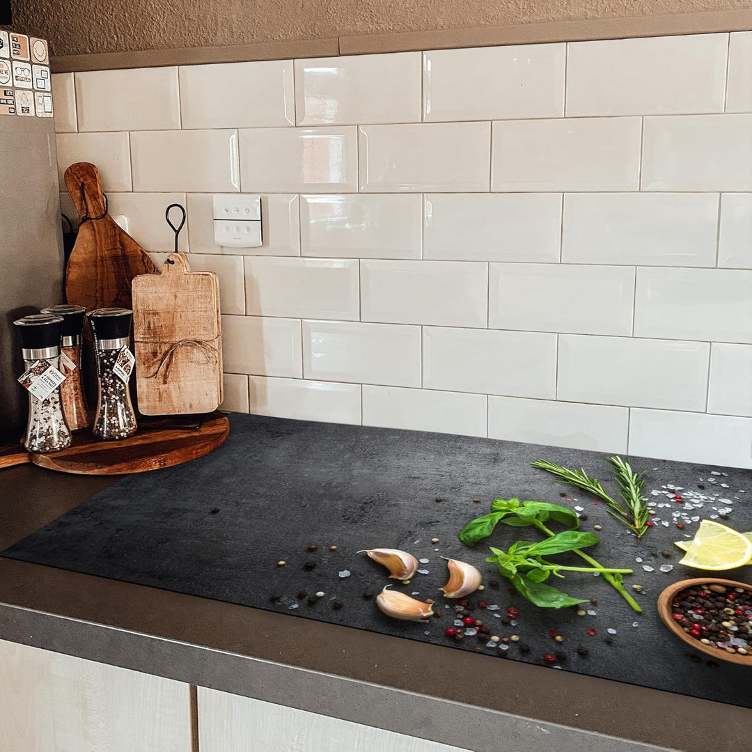 KitchenYeah© Herdabdeckplatte Einteilig Ceranfeld Abdeckplatte für Induktionsschutz Ceranfeldabdecku