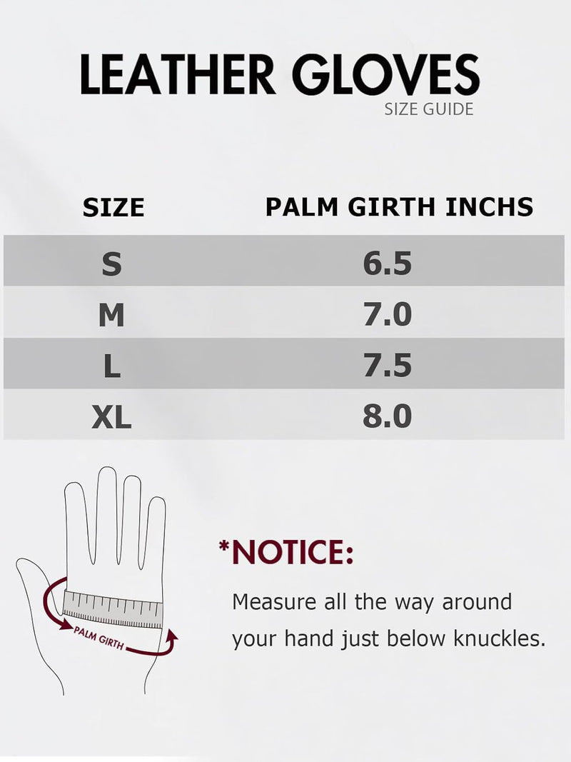 Ymmchy Touchscreen Handschuhe für Damen Warme Leder Handschuhe Gefüttert Winter SMS Handschuhe Grau