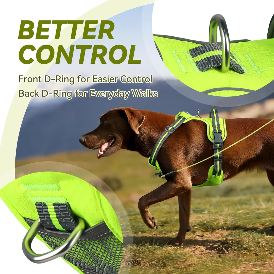 VIVAGLORY Easewalk Hundegeschirr, Anti Zug Hundegeschirr für Training &amp; Spazieren, Anti Zieh Geschir