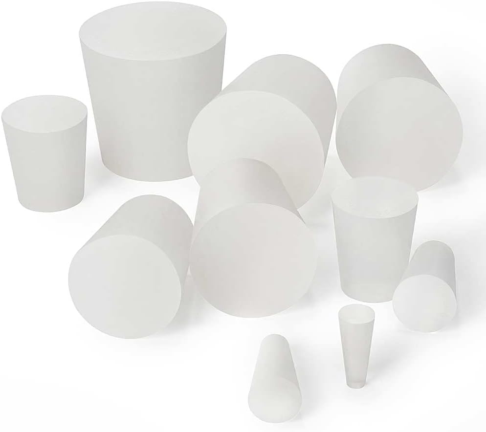 Tuuters 10x Silikonstopfen im Set, Konische Stopfen, Pfropf, Gummistopfen (30 x Ø32 x 26 mm), 30 x Ø