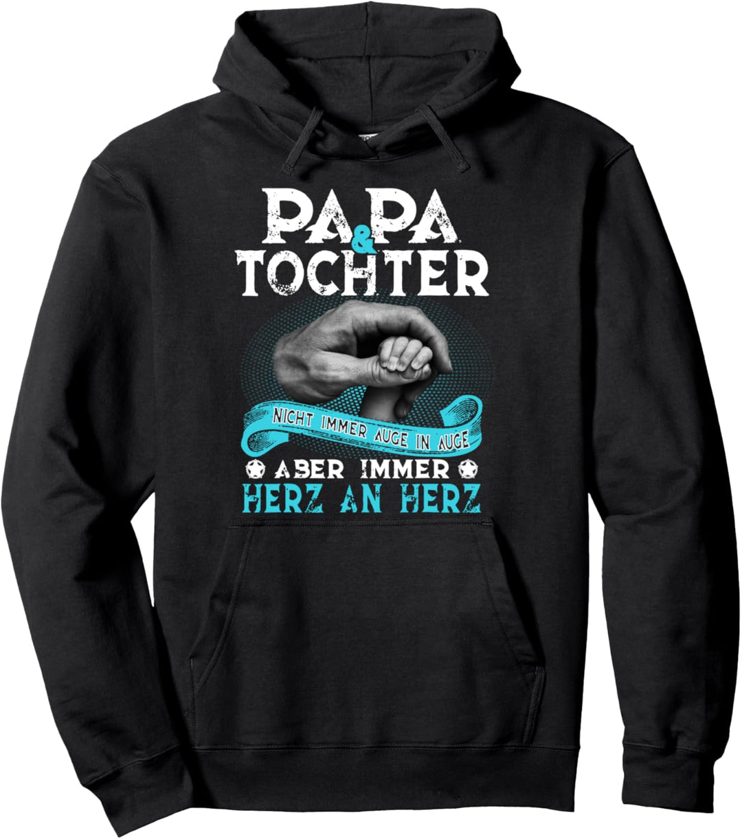 bester Vater der Welt - Papa & Tochter immer Herz an Herz Pullover Hoodie