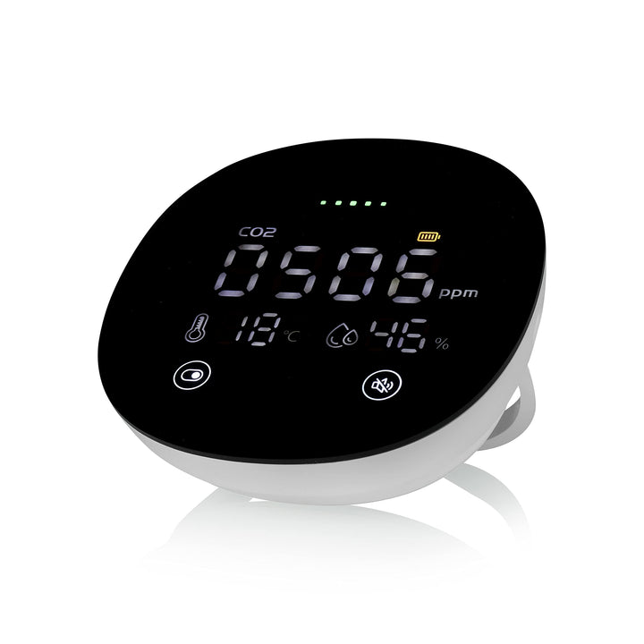 Smartwares 3-in-1 Luftqualitätsmelder FGA-13950 - CO2, Temperatur und Luftfeuchtigkeit - 78 DB – mit