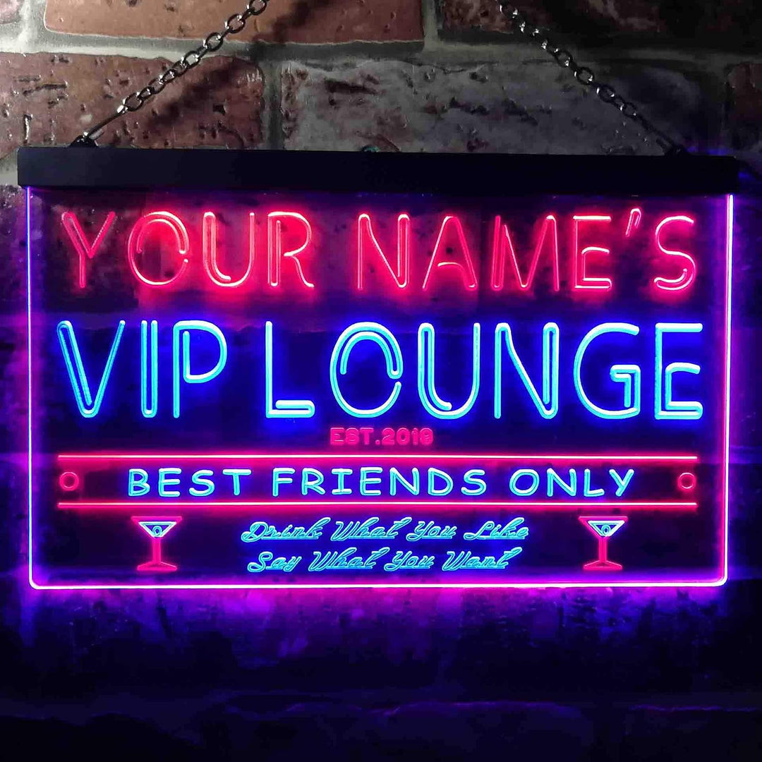 Personalized Your Name Est Year Theme VIP Lounge Bar Club Pub Dual Color LED Barlicht Neonlicht Lich