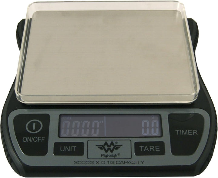 My Weigh Barista Waage Wasserfeste Küchenwaage mit Timer & USB wiederaufladbar 3000 g x 0,1 g