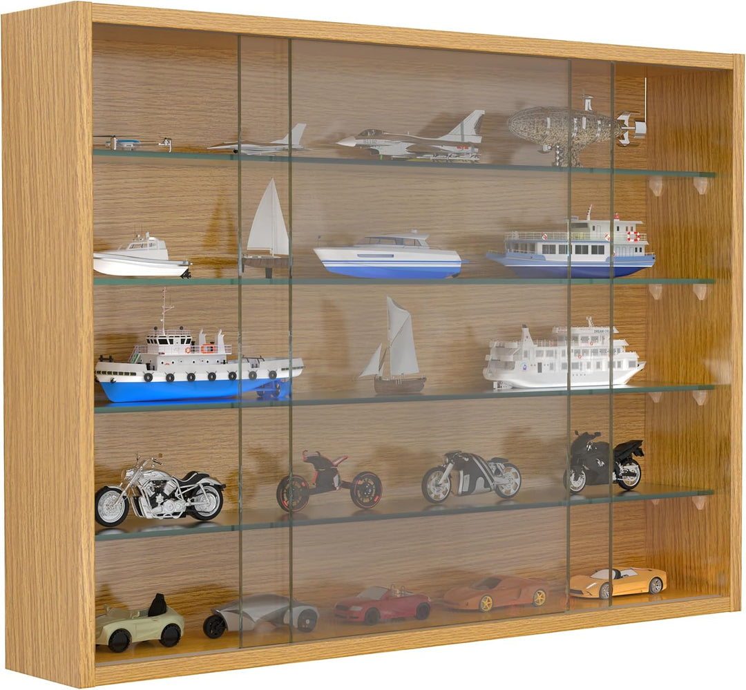 VCM Glasvitrine hängend/Vitrine Glas mit ESG-Sicherheitsglas/Masse ca. H. 55 x B. 75 x T. 12 cm/Häng