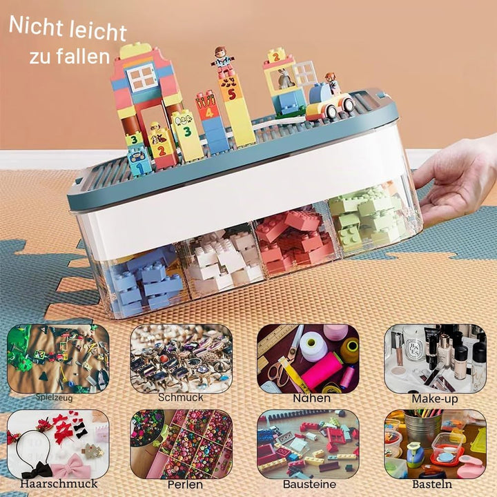 Aufbewahrungsbox für Lego Bausteine,Kisten Spielzeug Aufbewahrung mit Deckel,Sortierboxen Kleinteile