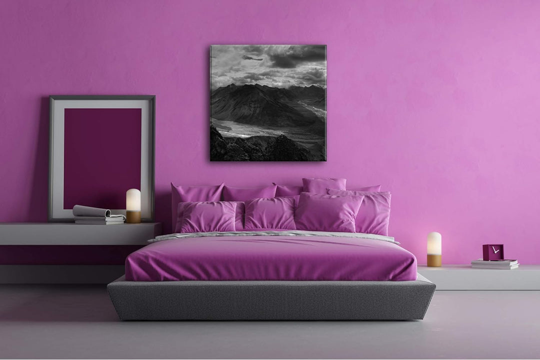 deyoli atemberaubende Landschaft Format: 70x70 Effekt: Schwarz&Weiss als Leinwandbild, Motiv fertig
