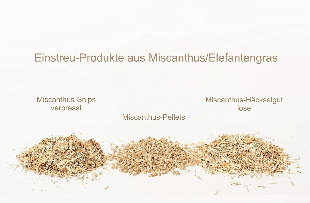 Jumbogras® Kleintier-Einstreu aus Miscanthus/Elefantengras/Chinagras-Häcksel, extrem saugfähige Häck