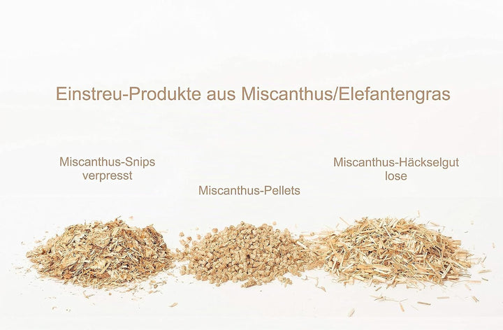 Jumbogras® Kleintier-Einstreu aus Miscanthus/Elefantengras/Chinagras-Häcksel, extrem saugfähige Häck