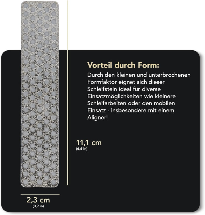 DMT Diamond Whetstone for Use with Extra Coarse A4 x x 4-Zoll Diamant Schleifstein für Aligner, Silb