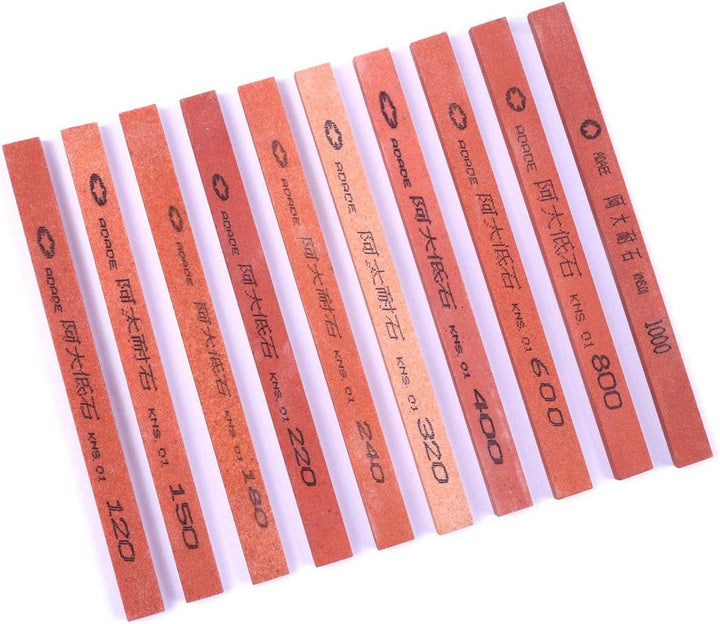 ATOPLEE 120/150/180/220/240/320/400/600/800/1000# Schleifstein Messerschärfer [10pcs Alle Grössen]