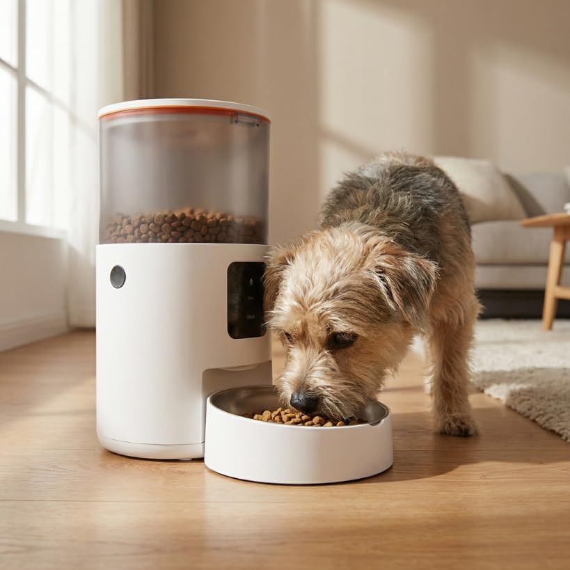 Futterautomat, Automatischer Futterspender für Katze und Hund, 3L – WiFi