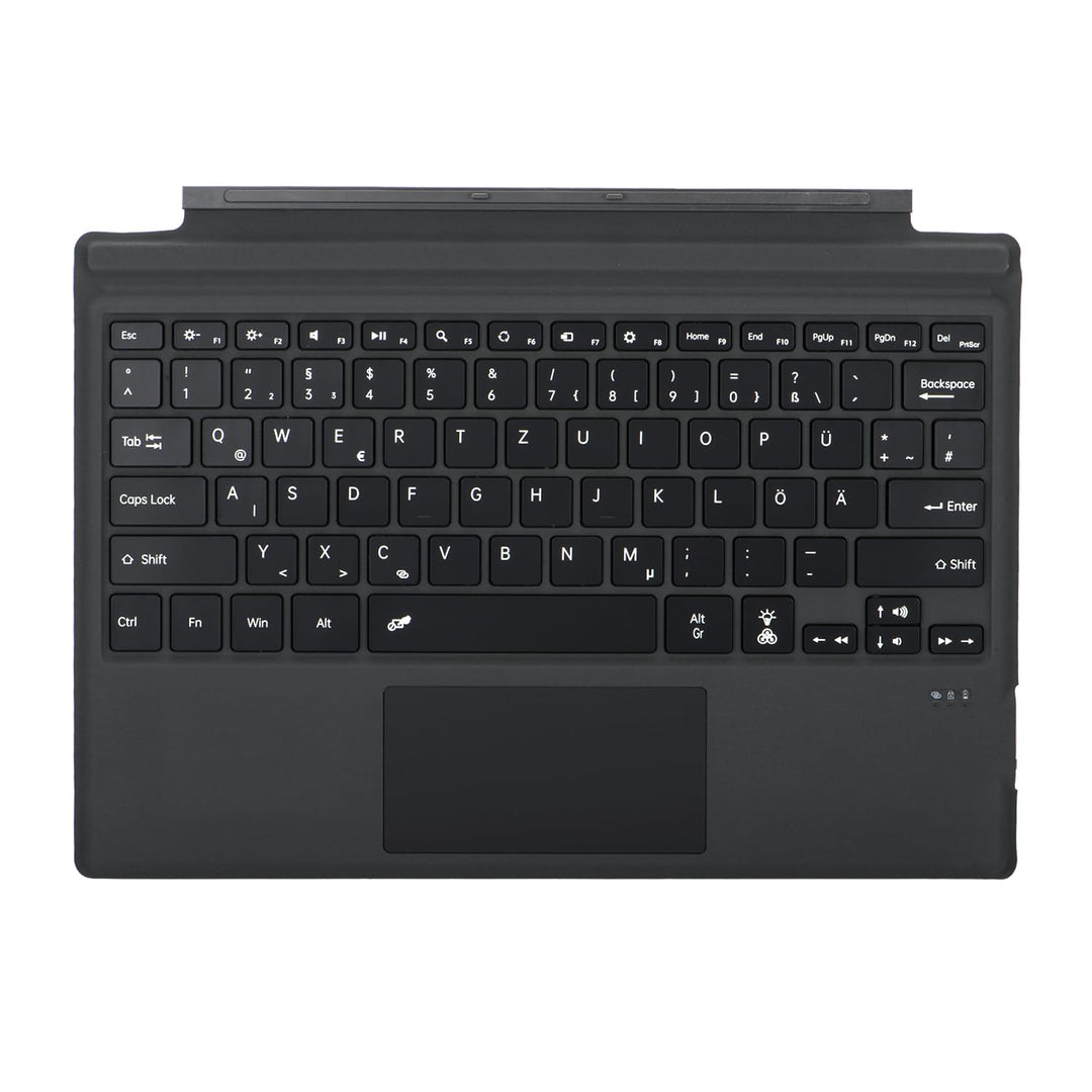 Deutsche QWERTZ Layout Tastatur für Microsoft Surface Pro 7+/7/6/5/4/3, 12.3 Zoll - Ultraflaches, Bl