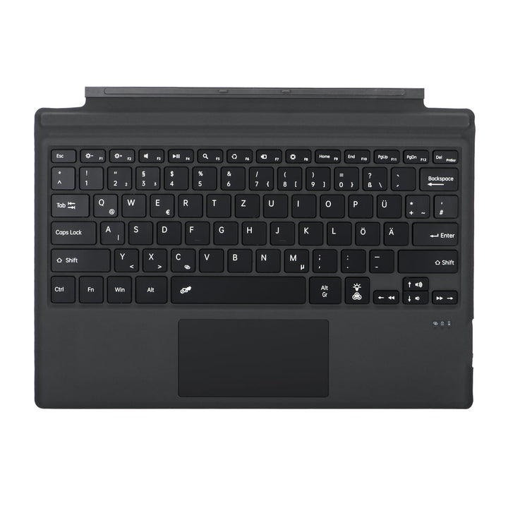 Deutsche QWERTZ Layout Tastatur für Microsoft Surface Pro 7+/7/6/5/4/3, 12.3 Zoll - Ultraflaches, Bl