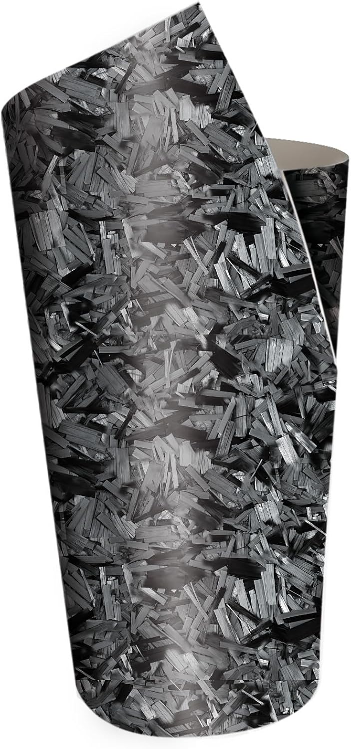 Foliatec Cockpit Designfolie Forged Carbon Folie für Auto Cockpit, schwarz strukturiert, 152 x 20 cm