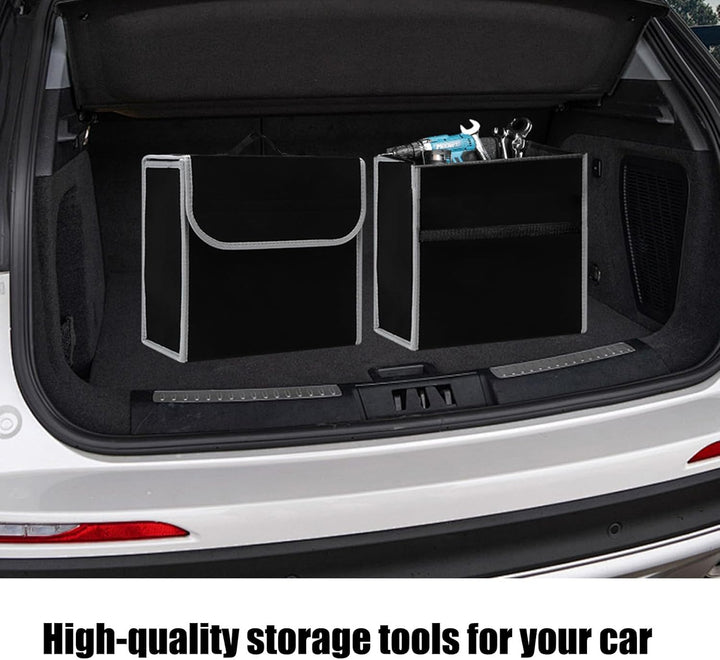 Kofferraum Organizer aus Filz, 2 Stück 30 x 19 x 27 cm Auto Kofferraum Organizer Kofferraumtasche mi