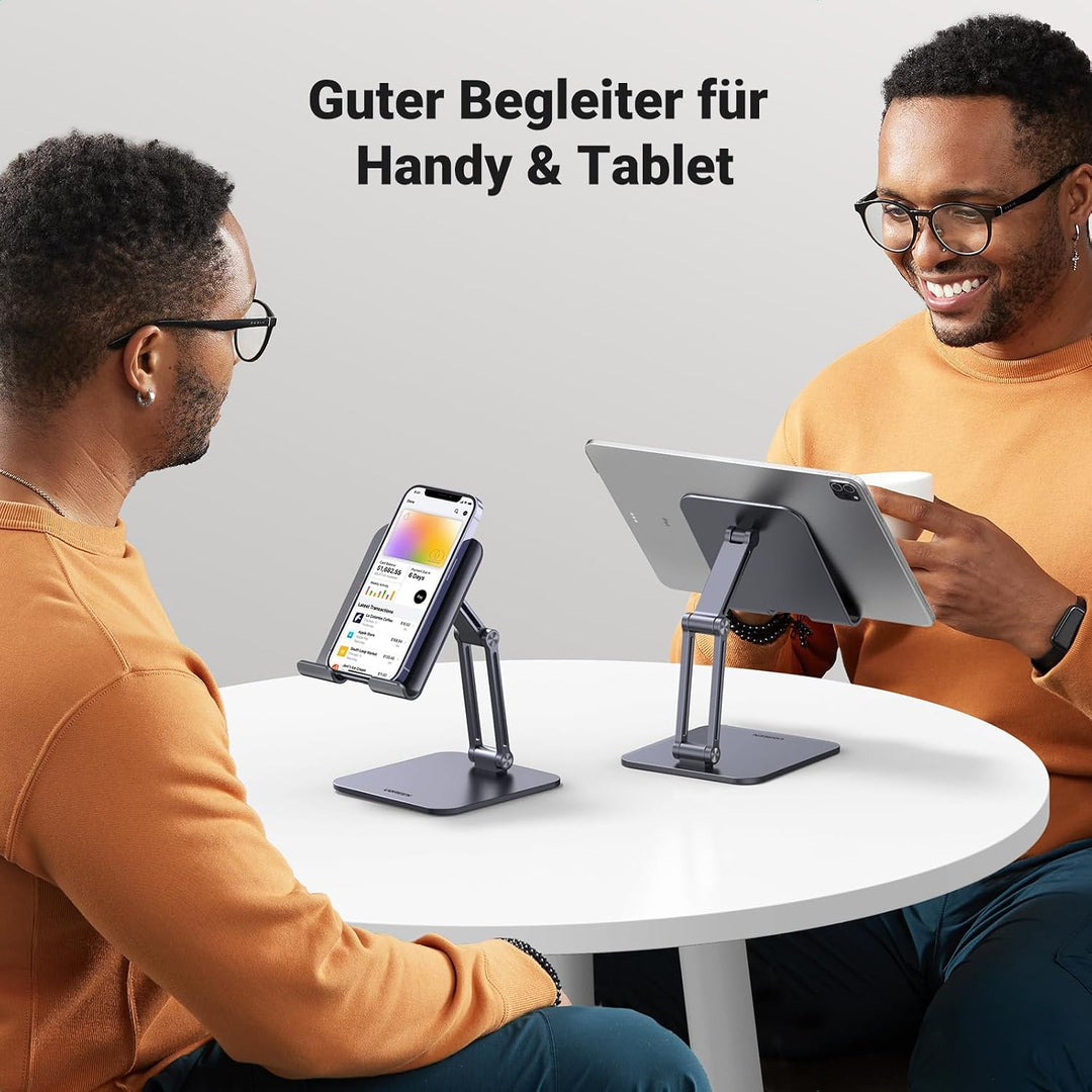 UGREEN Aluminium Tablet Halterung Verstellbarer Tablet Ständer Höhenverstellbar iPad Ständer kompati
