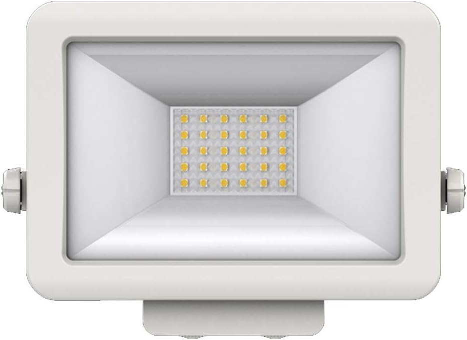 Theben 1020683 theLeda B20L WH - LED-Strahler für den Aussenbereich - LED Fluter 60° drehbar - 20 W