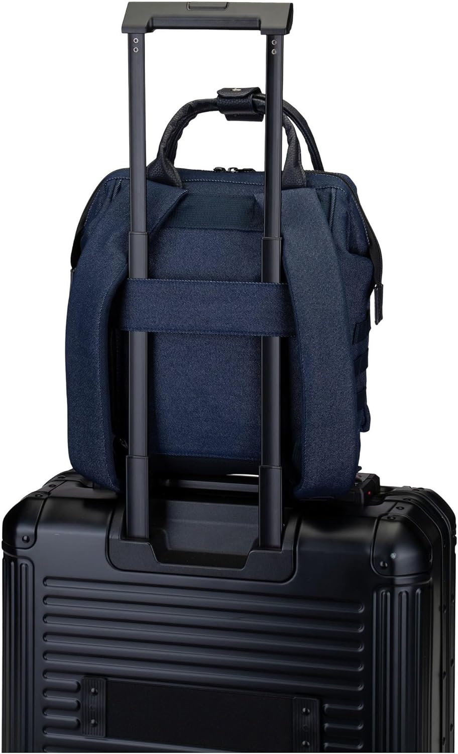 Cabaïa Damen Rucksack Adventurer Recycled Denim Small One Size Einheitsgrösse Blau, Einheitsgrösse B