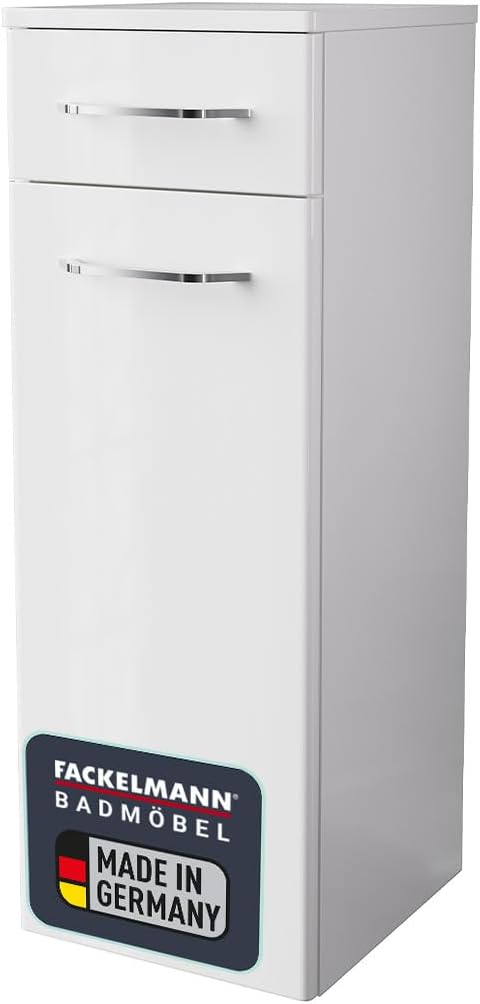 FACKELMANN Milano Midischrank mit Tür und Schublade – Schrank für Badezimmer (30,5 cm x 83 cm x 32 c