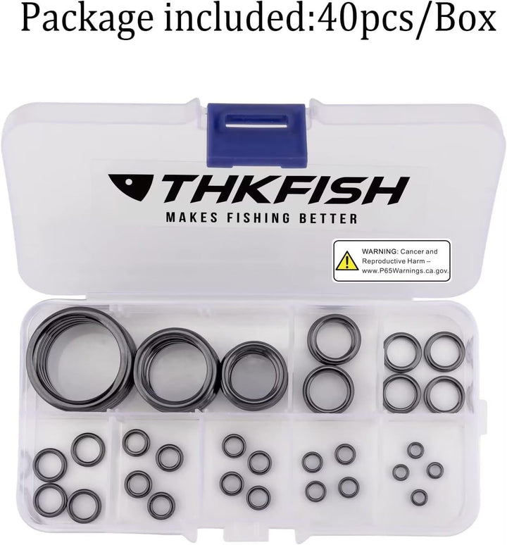 THKFISH Angelrute Reparatur Set Angeln Ruten Führung Ring Keramik Angelruteringe Rutenring Angelrute