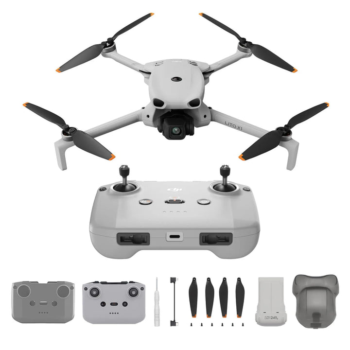 DJI Lito X1 Bundle, 4K Kameradrohne, Hinderniserkennung, ActiveTrack, 1/1,3-Zoll-Sensor, Geeignet, L