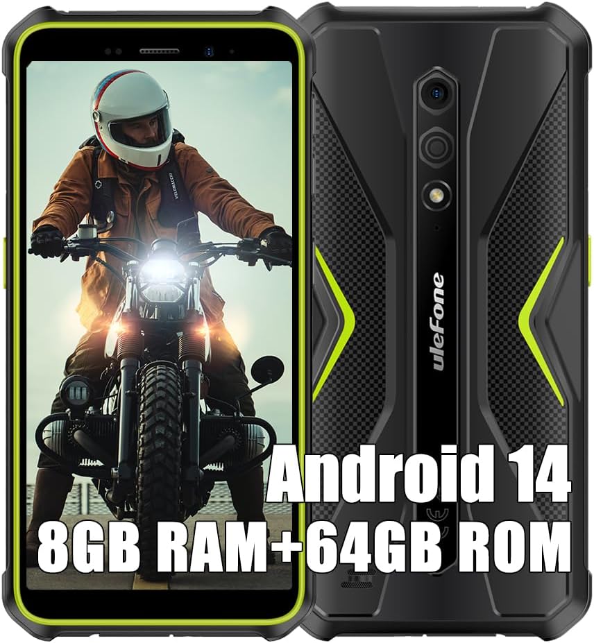 Ulefone Armor X12 Pro Outdoor Handys ohne Vertrag 2023, MTK G36 8GB+64GB Outdoor Smartphone Android