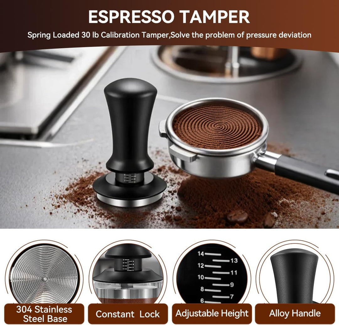 58mm Espresso Tamper Set mit Tamperstation für Barista Kaffee Tamper Station Barista Zubehör Univers