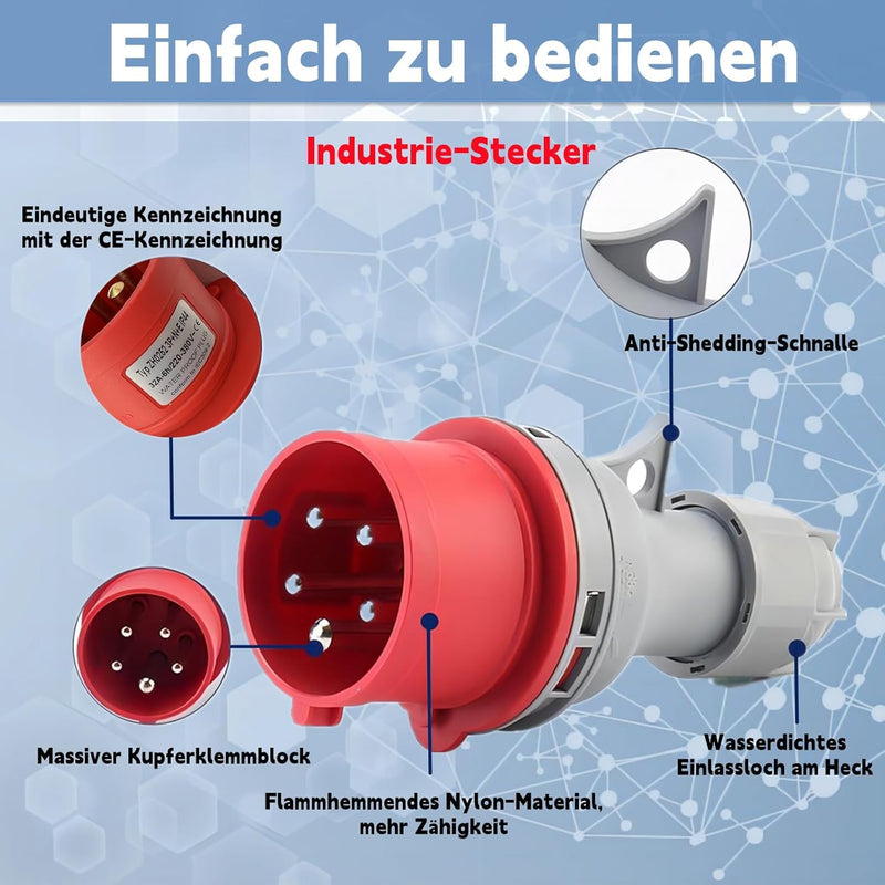 AIFIZO Dual Power Automatischer Transferschalter AC 400V 100A NLQ4-125/4P Umschalter Notstrom für Ko