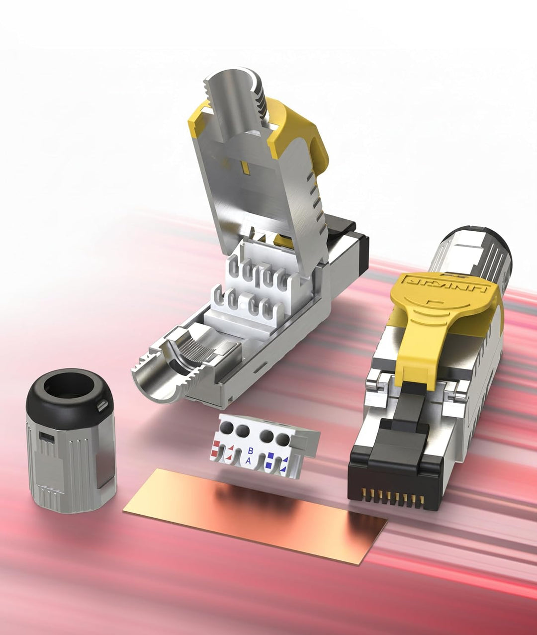 LINKUP - [GHMT &amp; DSX8000 Zertifiziert] Cat8 Ethernet-Kabelstecker (2-Pack) RJ45 Einfacher Feldabschl
