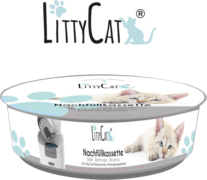 Littycat Nachfüllkassetten für Littycat Katzenstreuentsorgungseimer - 3er Pack