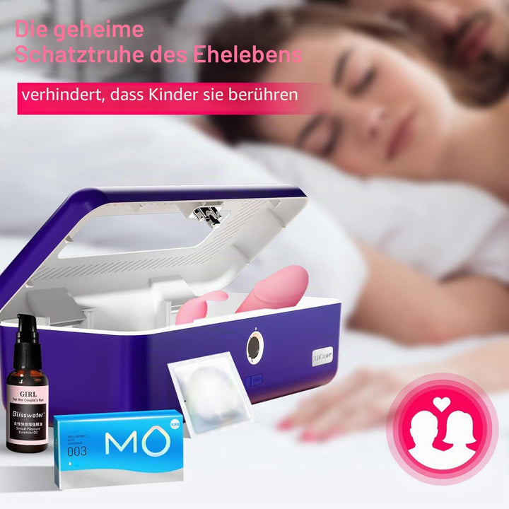 AICase AICase Aufbewahrungsbox für biometrische Fingerabdrücke, tragbar, für Bargeld, Schmuck, Siche