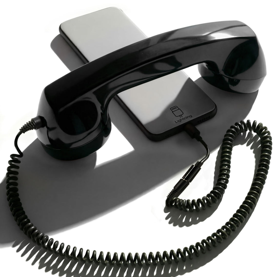 Opis Technology 60s Micro Lightning Edition Retro-Telefonhörer für iPhone 7 bis 14, inkl. MFi-zertif