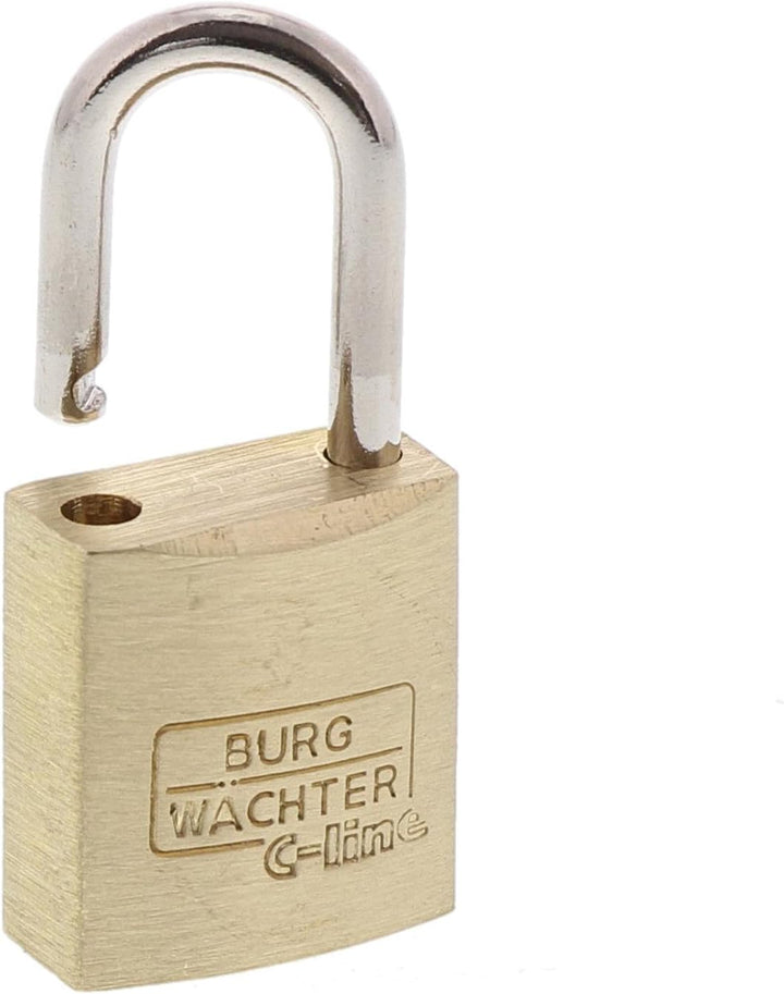 Burg Wächter Vorhangschloss-Set, Messing, Bügelstärke: 3,5 mm Bügelstärke: 3,0 mm, Bügelstärke: 3,0