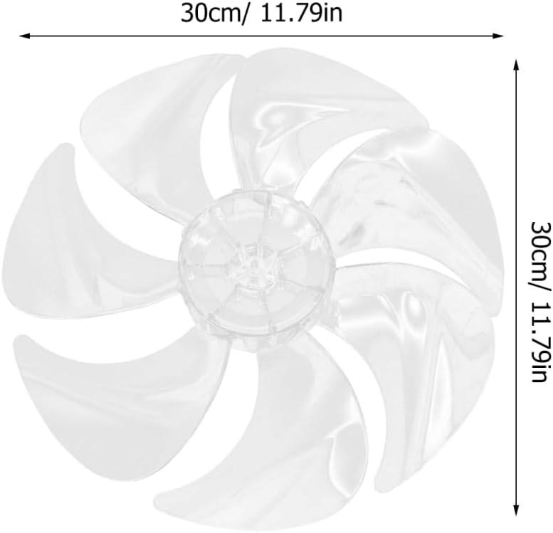Cabilock Ersatz Ventilatorflügel aus Kunststoff, Lüfterblatt für Tischventilator und Standventilator