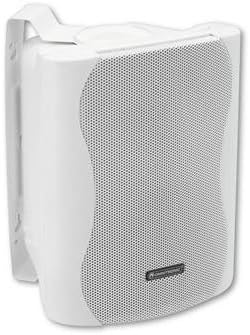 OMNITRONIC C-40 weiss 2x | Passives 2-Wege-Lautsprecherpaar mit Halterung, 4"-Tieftönern und 35 W RM