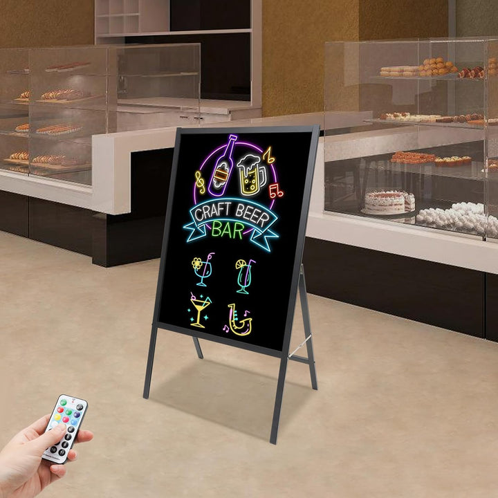 LED-Highlights LED Schreibtafel Writingboard Tafel Werbetafel Leuchttafel Werbeschild mit 8 Neon Sti