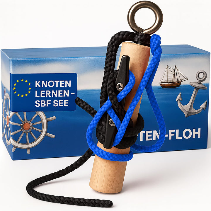 Knoten Übungsset Knoten Lernen für SBF See Bootsführerschein & Feuerwehr, Knotenübungsgerät inkl. Kn